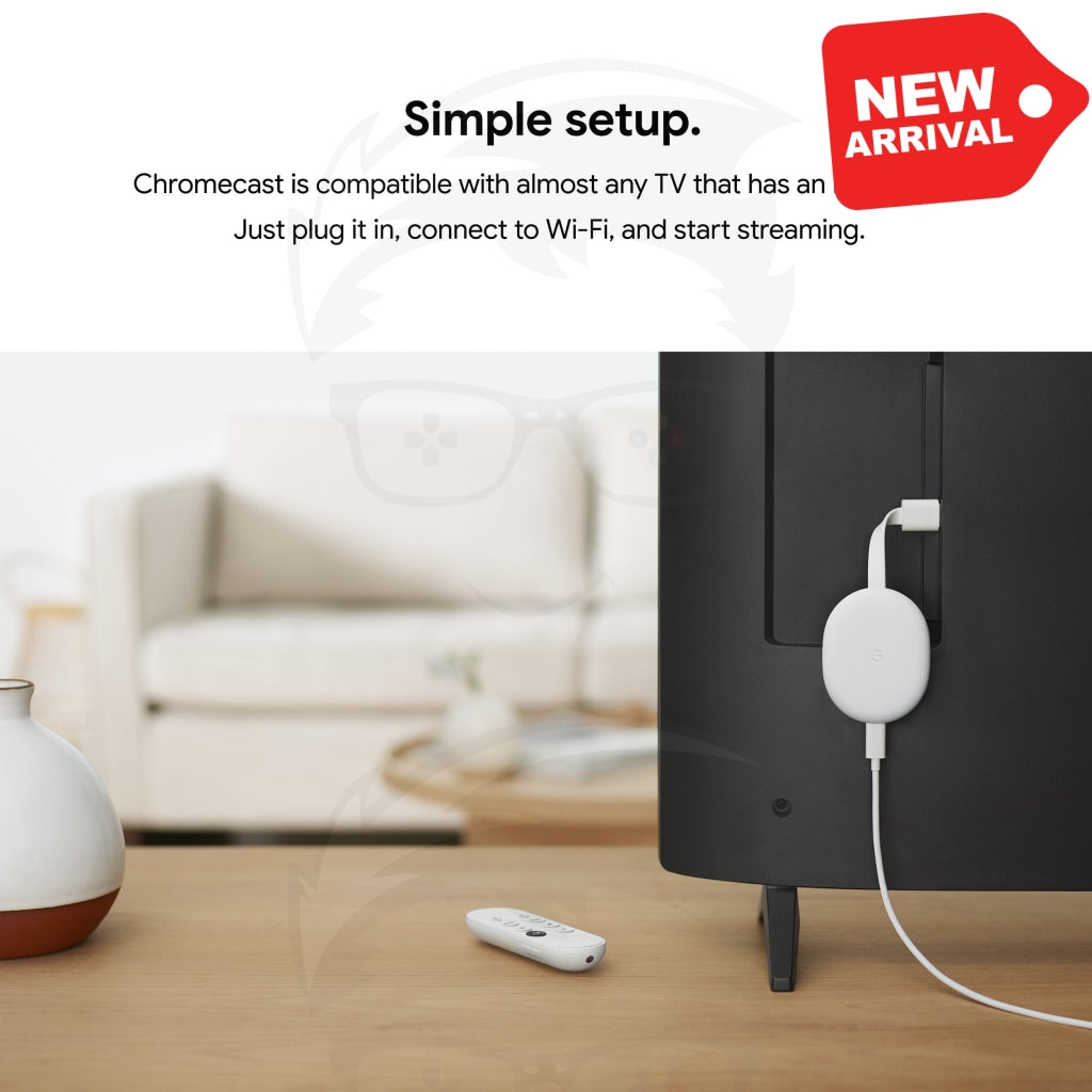 Chromecast with Google TV - Streaming Entertainment in 4K HDR - Snow Chromecast with Google TV - Streaming Entertainment in 4K HDR - Snow